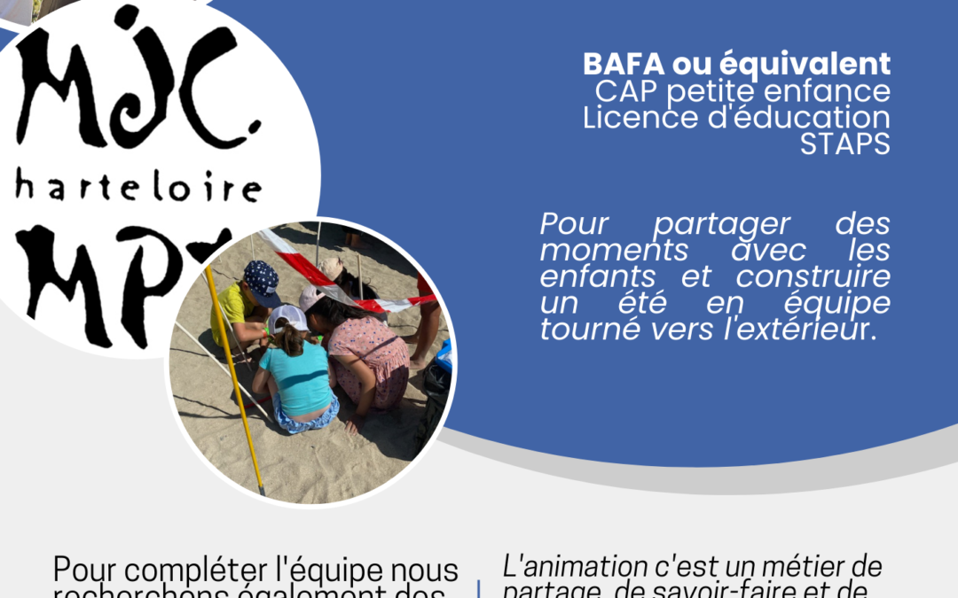 La MJC recrute animateurs – animatrices