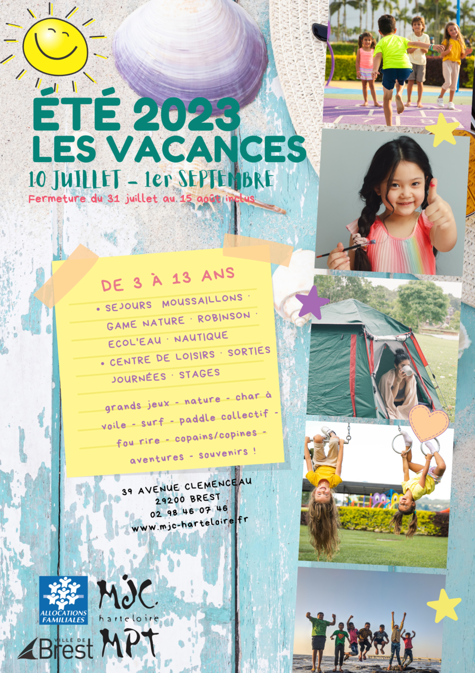 Été 2023 – les vacances | MJC MPT Harteloire