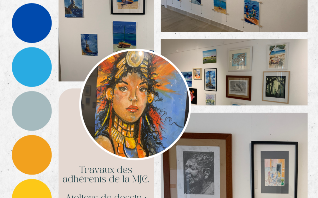 Exposition des ateliers de dessin, peinture aquarelle