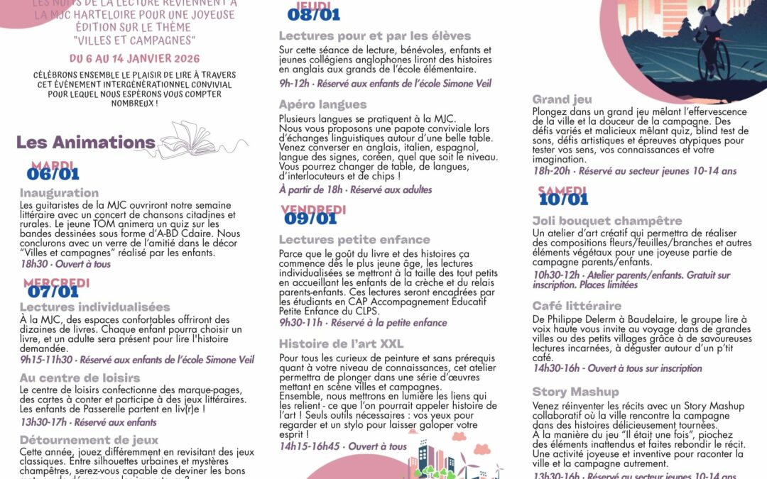 Nuits de la lecture 2026